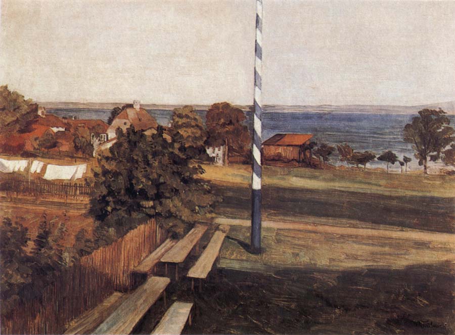 Landscape with Flagpole